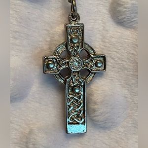 Art Pewter Celtic Cross Necklace